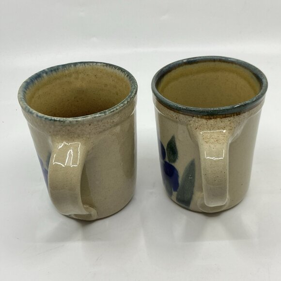 Monroe Salt Works Pottery Mugs Iris Handmade Art Studio Pottery Coffee Cup Lot - Picture 4 of 13